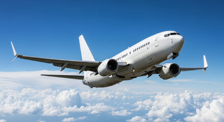 Fototapeta premium airplane in the blue sky