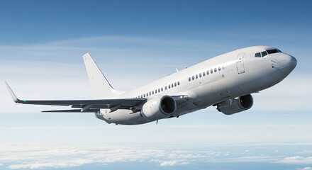 Obraz premium airplane in the blue sky