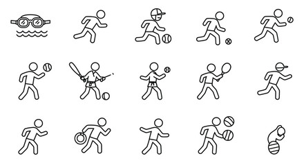 A seamless vector pattern featuring a set of cyclist silhouettes in a dynamic sport design