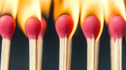 Matchstick Production Concept, High Speed Capture of Matchstick Heads Igniting and Hardening in Flammable Flames and Smoke