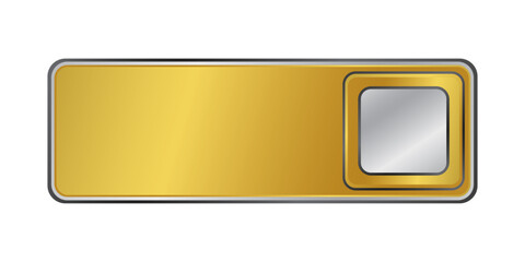 Golden CTA button template.