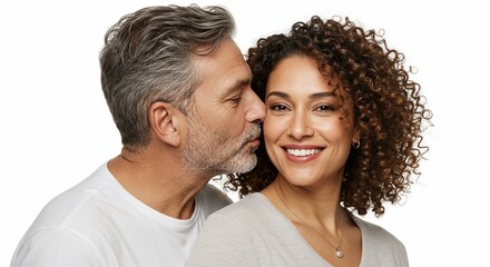 優しく微笑む恋人たち 幸せな瞬間 愛情溢れるポートレート