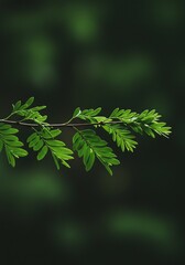 Fototapeta premium 緑葉 鮮やか 枝葉 自然 静寂 光 葉脈 輝き