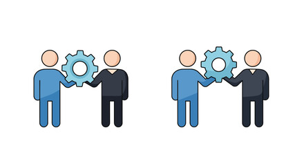 Diverse business people form a unified team, symbolizing success and gender equality in a modern world