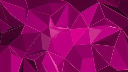 Obraz premium Polygonal magenta geometric background abstract