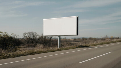 Blank Billboard Ad Space Rural Roadside Advertising Opportunity