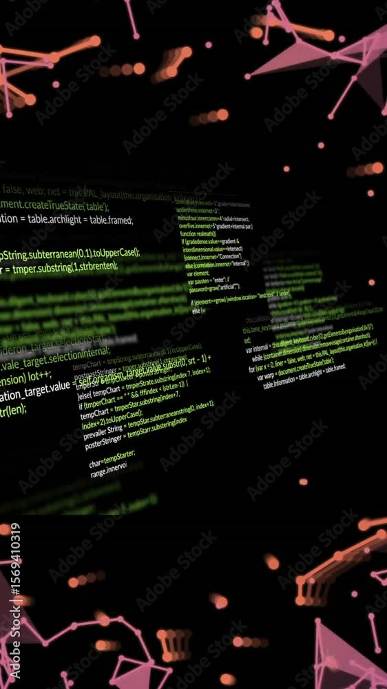 Poster Animation of ai data processing over networks of connections