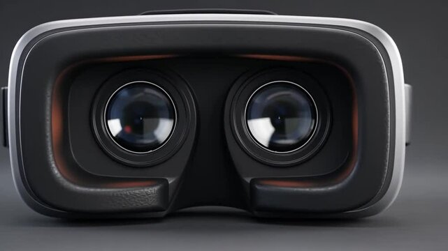 binoculars on black background
