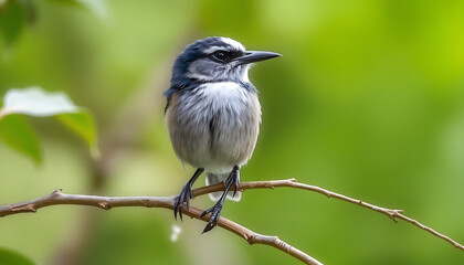 Obraz premium Calm Bird: Portrait of Nature in Greenery