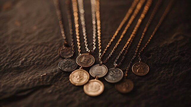 Vintage Coin Pendant Necklaces Collection