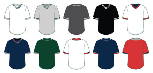 Baseball Jersey Designs in Various Colors