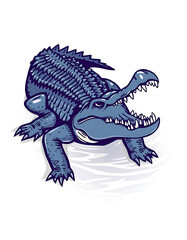 Fototapeta premium Playful Crocodile – Friendly Cartoon Reptile with Big Personality