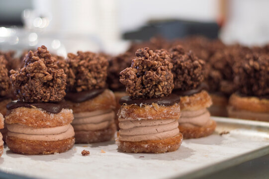 Chocolate Crackle Cronut Dessert