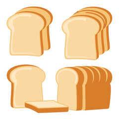 Different Slices of Bread Showing Variety