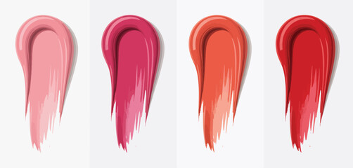 Lipstick Swatches in Different Colors