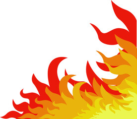 Flame Border Cartoon
