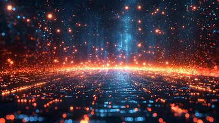 Futuristic digital network of a corporate data hub - Powered by Adobe