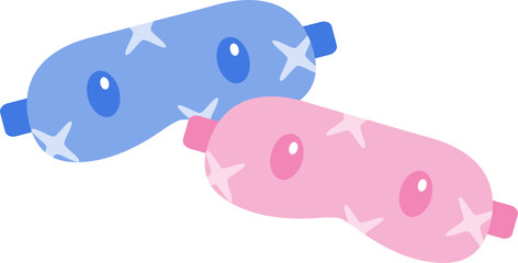 Purple Sleep Mask with Star Design