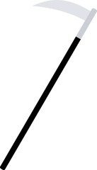 Scythe Farm Equipment Illustration
