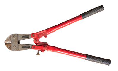 Bolt wire cutter isolated on transparent background, PNG file