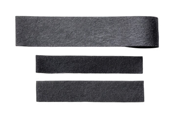 Three dark gray rectangular shapes, layered