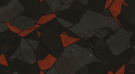 Obraz premium Cracked Earth with Molten Lava