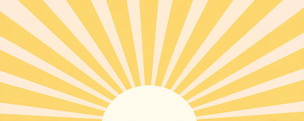 Radiant yellow sunburst background
