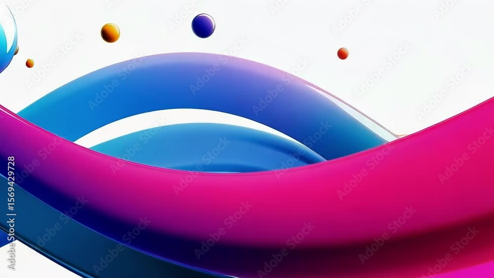 Poster a vibrant abstract background features a colorful fluid wave with a smooth gradient and dynamic moti