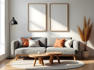 Elegant Modern Living Space With Sofa