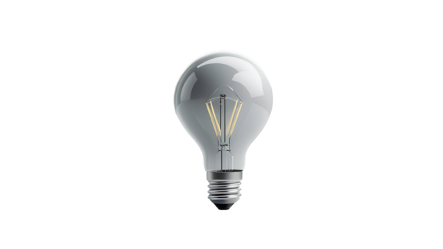 bulb on transparent background