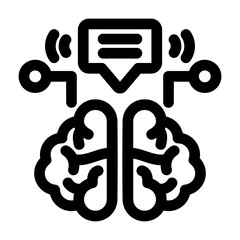 Natural Language Processing Outline Icon