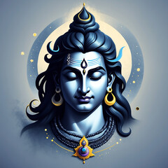Lord Shiva, the destroyer and transformer in Hinduism, symbolizes meditation, power, and cosmic balance. He embodies divinity, stillness, dance, and the eternal universe.

