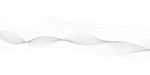 Abstract smoky grey wave on white background,,blend line abstract grey wave on white background