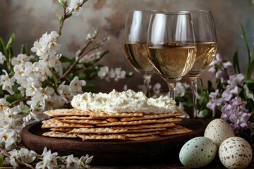 Springtime Cheese and Matzah
