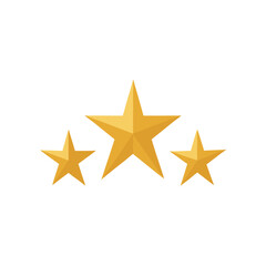 Obraz premium Golden Rising Star Concept Symbol for Success