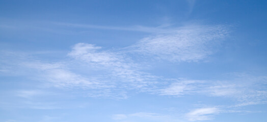 Blue sky and white clouds background