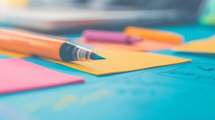 Creative Process, Marker Pen on Sticky Notes