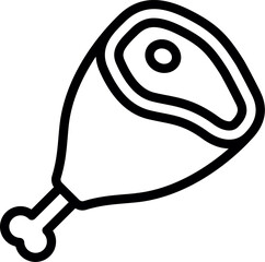 Vector illustration of a chicken leg. Hen Leg Pieces, Fresh Poultry, Holiday Feast, Juicy Chicken, Chicken Drumsticks, Roasted Chicken, Crispy Chicken