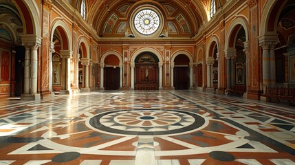 Analyze the cultural significance of geometric decorative patterns