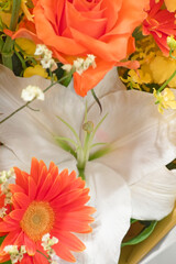 I received flowers when I retired. I took a picture of some of them.