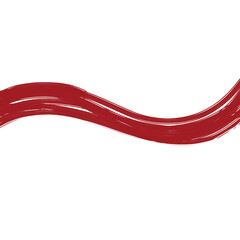 Indonesian Flag Brush Stroke Wave on Black Background