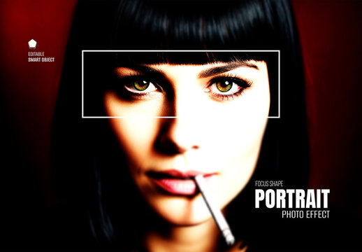 Focus Shape Portrait Photo Effect