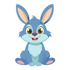 Cute Cartoon Bunny Vector, 