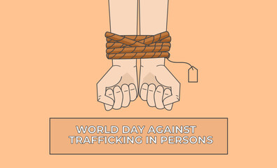 World day againts trafficking in persons flyer 
