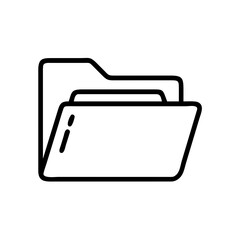 Editable Line Document Icons Set &ndash; File, Report, Checklist, Folder, Text, and Data Management Vector Symbols