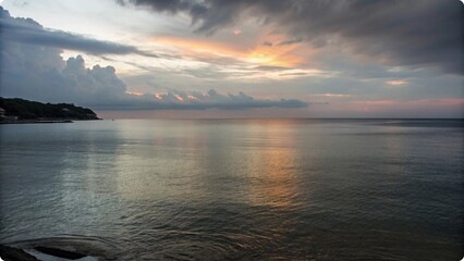 Golden Hour Light on the Sea
