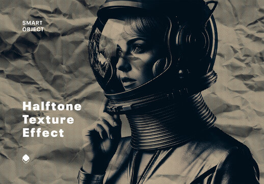 Retro Halftone Texture Photo Effect