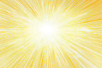 Radiant yellow burst radiating outwards
