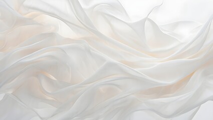 Obraz premium White silk fabric texture background soft elegant cloth material design for wallpaper and art