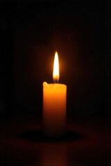 Flickering Candlelight Warm Yellow Glow, Cozy Romantic Ambiance, Perfect for Intimate Projects